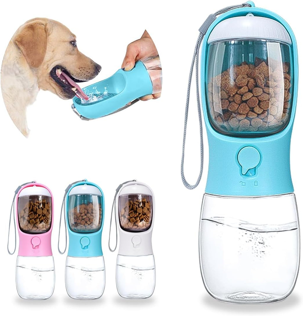 Dog Water Bottle With Food Container