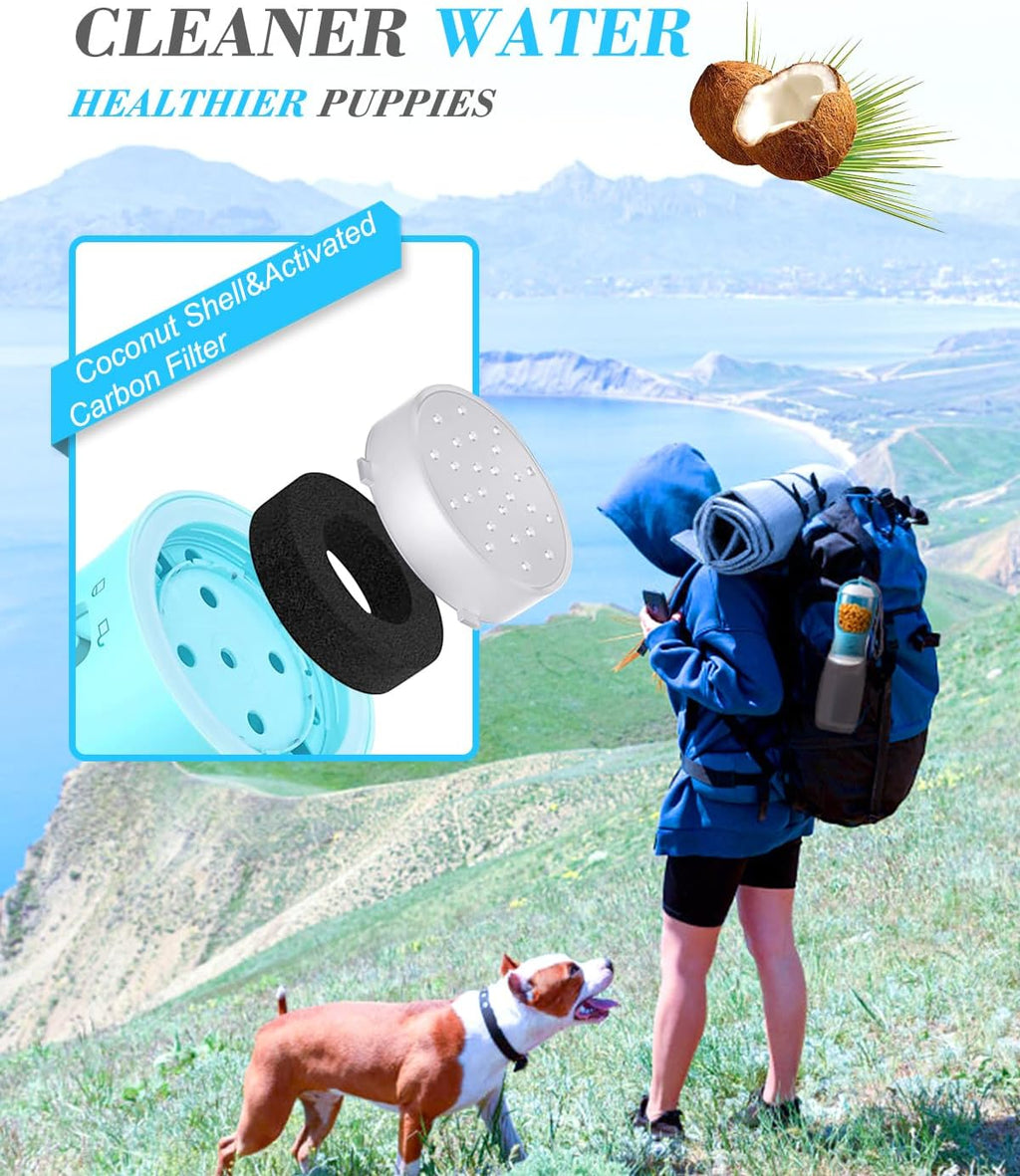Dog Water Bottle With Food Container