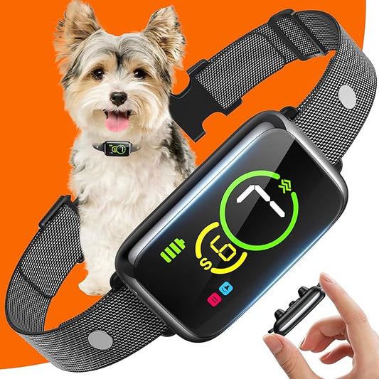 Smart Bark Collar for Small Medium Dogs, No Shock, Rechargeable with 7 Adjustable Sensitivity & Beep Vibration Modes